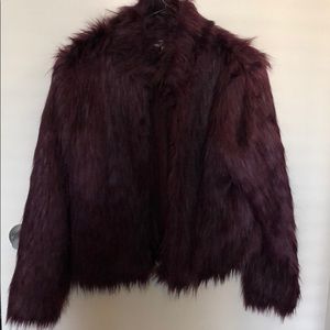 Faux fur coat